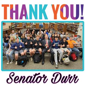 Thank Senator Ed Durr