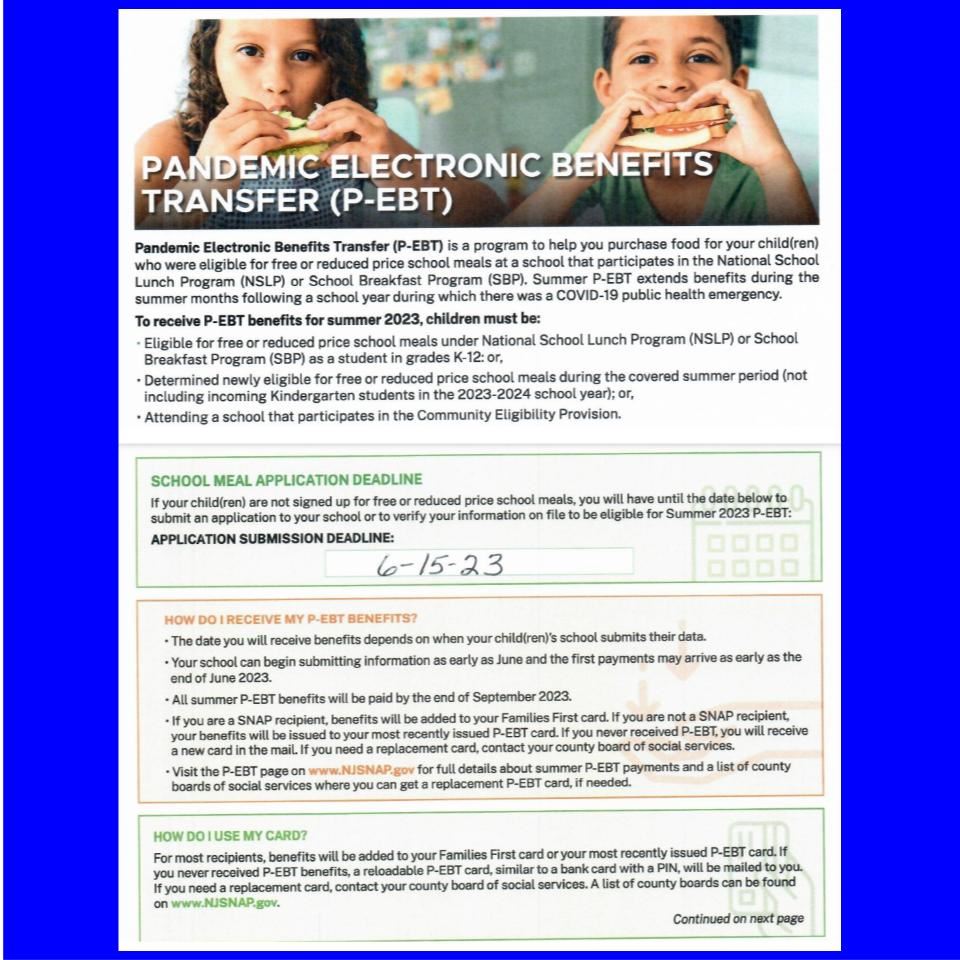  Pandemic Electronic Benefits Transfer (P-EBT)